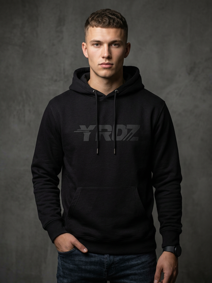 011 - Unisex Hoodie Embroidered Black Logo