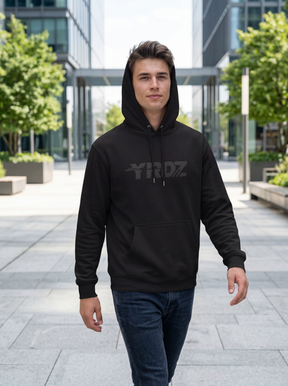 011 - Unisex Hoodie Embroidered Black Logo