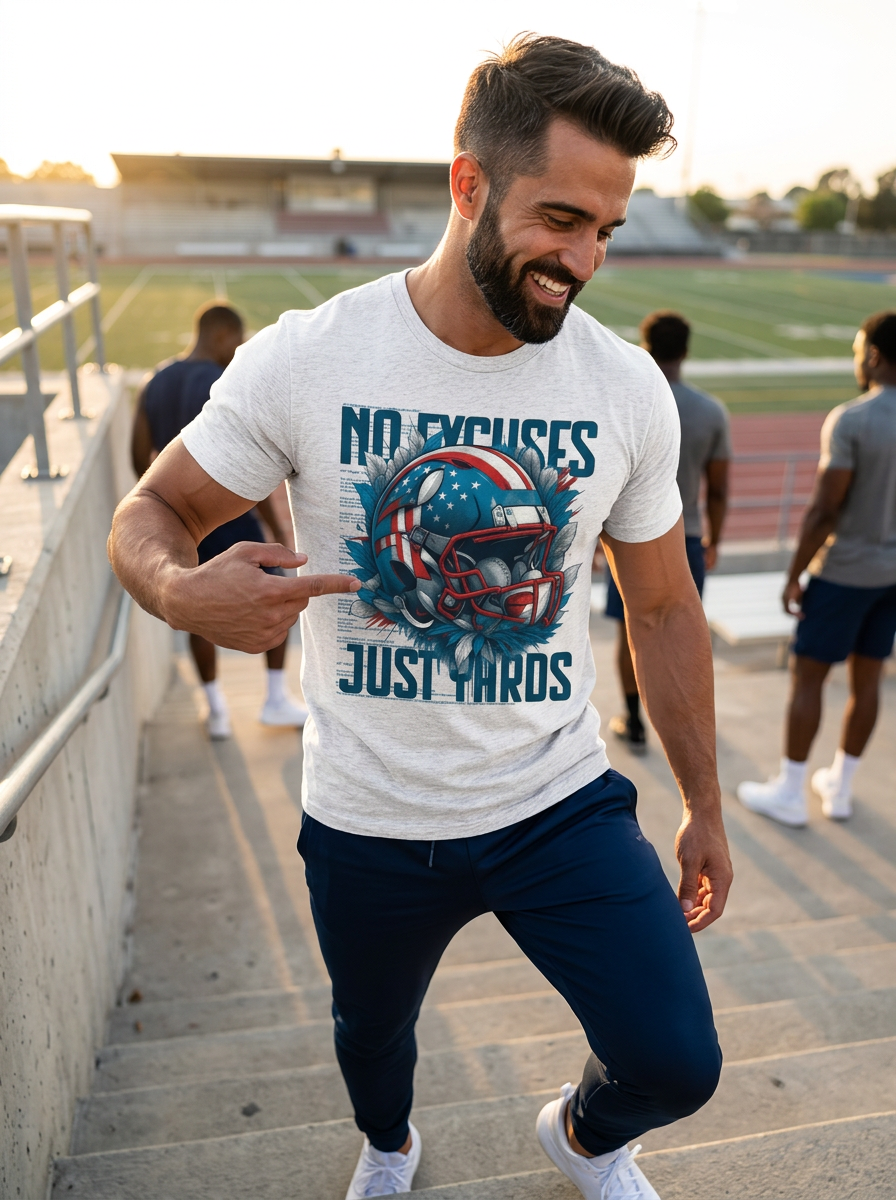 026 - No Excuses, Just Yards - T-shirt