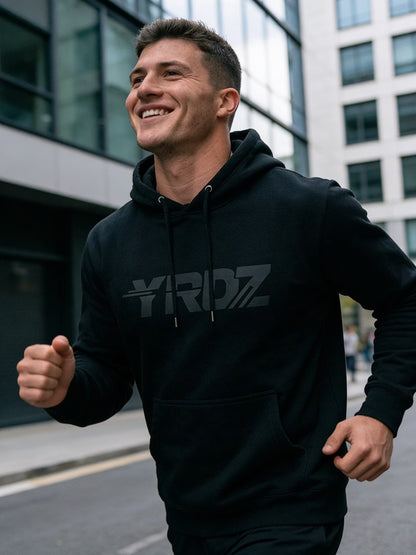 011 - Unisex Hoodie Embroidered Black Logo