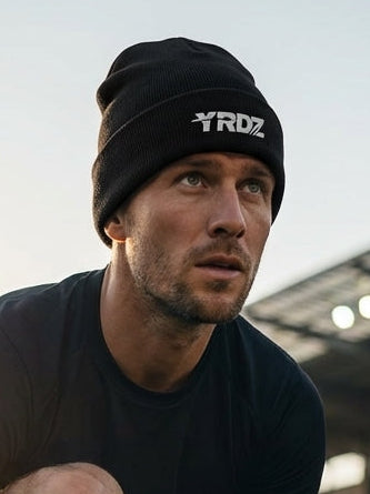 017 - Embroidered Beanie White Logo