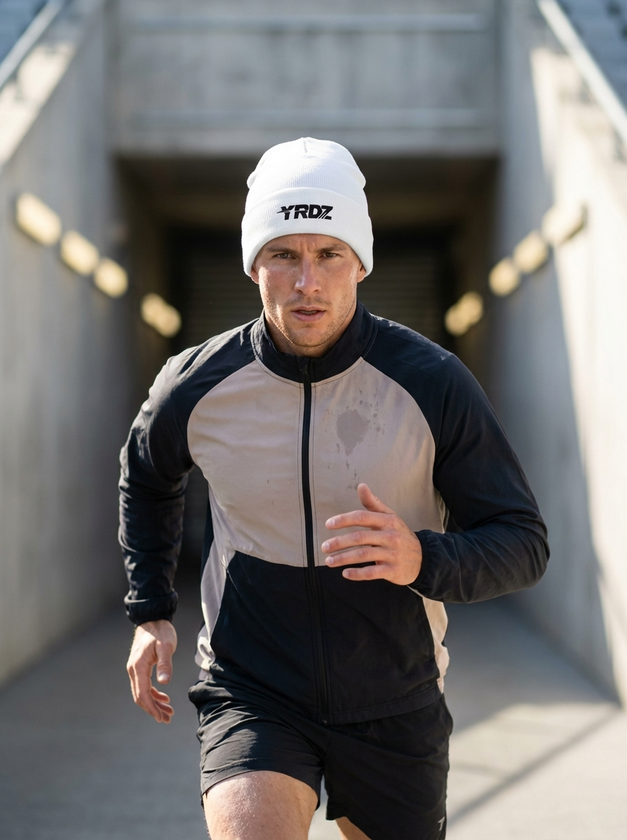 016 - Embroidered Beanie Black Logo